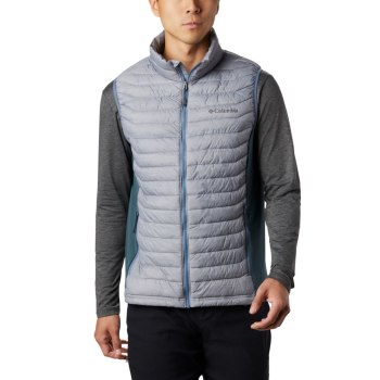 Columbia Muške Prsluci - Powder Pass Big Sive Plave | QHJL-18246